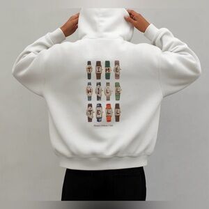 NWOT Monaci Athletic Club Collectors Circle Blanc Edition Hoodie Size: S Rare